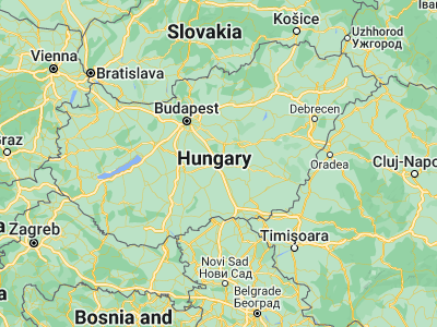 Map showing location of Kecskemét (46.90618, 19.69128)