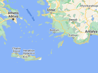 Map showing location of Kéfalos (36.74528, 26.95889)