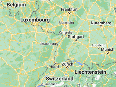 Map showing location of Kehl (48.57297, 7.81523)