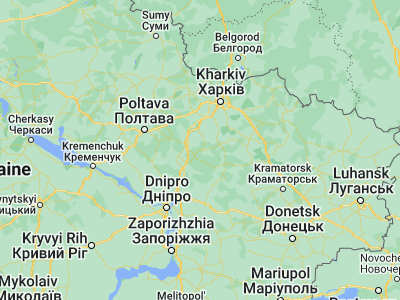 Map showing location of Kehychivka (49.28656, 35.76153)