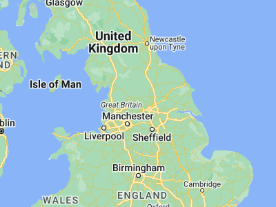 Map showing location of Keighley (53.86791, -1.90664)