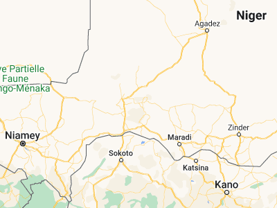 Map showing location of Keïta (14.7551, 5.7749)