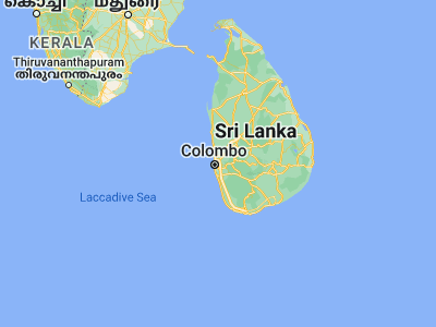 Map showing location of Kelaniya (6.9553, 79.922)