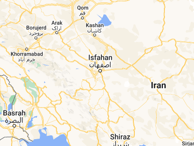 Map showing location of Kelīshād (32.55603, 51.5263)