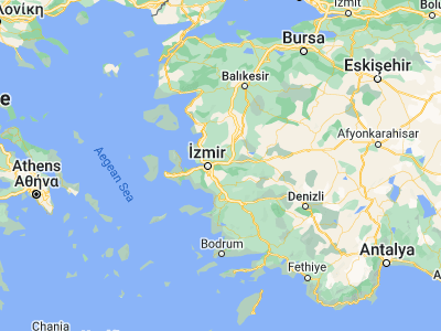 Map showing location of Kemalpaşa (38.42621, 27.41731)