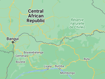 Map showing location of Kembé (4.62275, 21.88645)