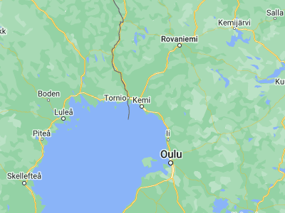 Map showing location of Kemi (65.73641, 24.56371)