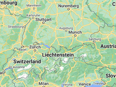 Map showing location of Kempten (Allgäu) (47.72674, 10.31389)