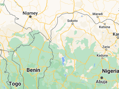 Map showing location of Kende (11.51966, 4.2603)