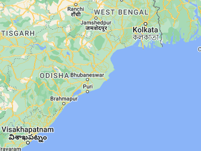 Map showing location of Kendrāparha (20.5, 86.41667)