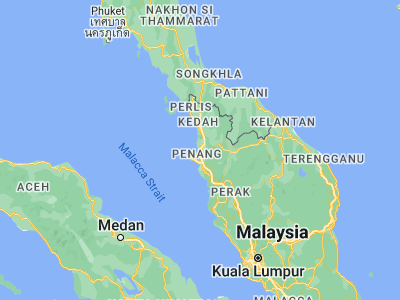 Map showing location of Kepala Batas (5.51707, 100.4265)