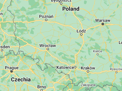 Map showing location of Kępno (51.2784, 17.98908)