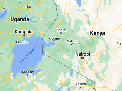 Map showing location of Kericho (-0.36774, 35.28314)
