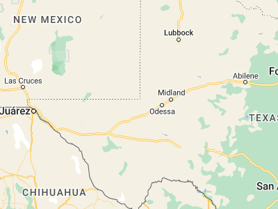 Map showing location of Kermit (31.85763, -103.09267)