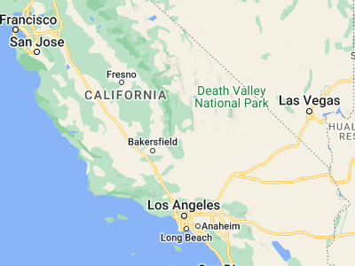 Map showing location of Kernville (35.75467, -118.42536)