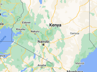 Map showing location of Keruguya (-0.49886, 37.28031)