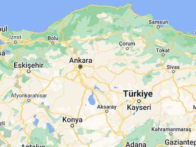 Map showing location of Keskin (39.67306, 33.61361)