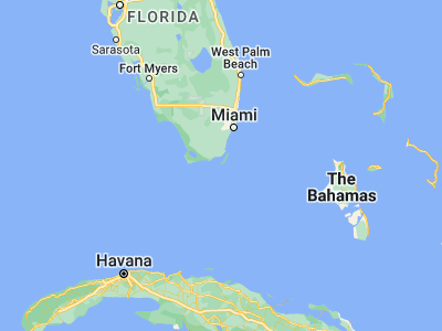 Map showing location of Key Largo (25.08652, -80.44728)