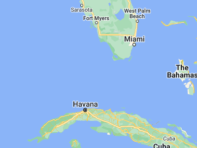 Map showing location of Key West (24.5557, -81.78259)