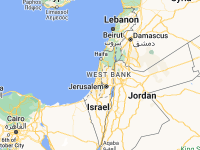 Map showing location of Kfar Saba (32.175, 34.90694)