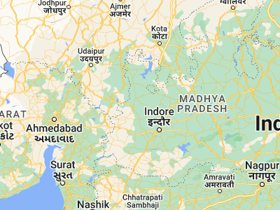Map showing location of Khāchrod (23.42322, 75.28185)