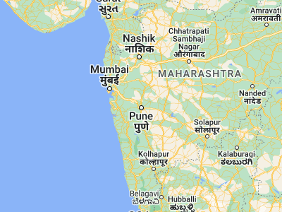 Map showing location of Khadki (18.56667, 73.86667)