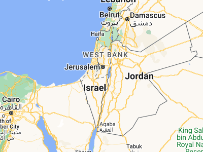 Map showing location of Khallat al Mayyah (31.44222, 35.14286)