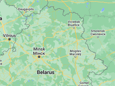 Map showing location of Khalopyenichy (54.5156, 28.9587)