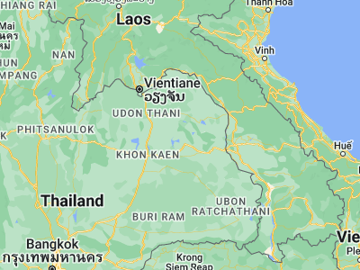 Map showing location of Kham Muang (16.92902, 103.63518)