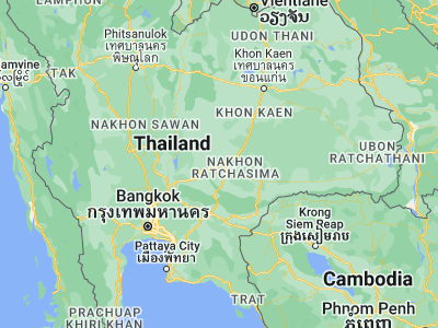 Map showing location of Kham Thale So (14.96083, 101.94789)