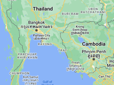 Map showing location of Khao Khitchakut (12.80481, 102.11514)
