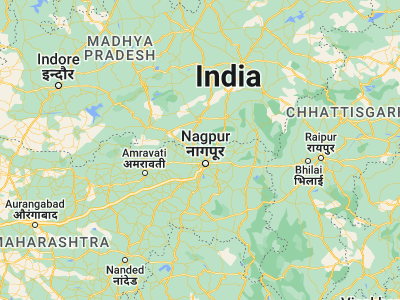 Map showing location of Khāpa (21.43333, 78.96667)