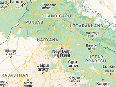 Map showing location of Kharkhauda (28.87754, 76.90836)