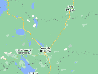 Map showing location of Kharovsk (59.96425, 40.19121)