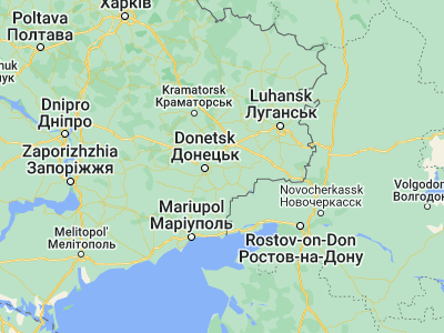 Map showing location of Khartsyzsk (48.04243, 38.14728)