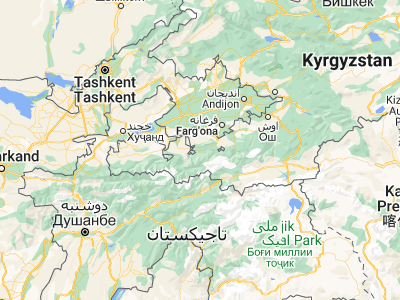 Map showing location of Khaydarkan (39.94319, 71.34184)