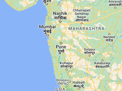 Map showing location of Khed (18.33333, 73.83333)