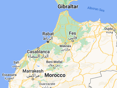 Map showing location of Khemisset (33.82404, -6.06627)