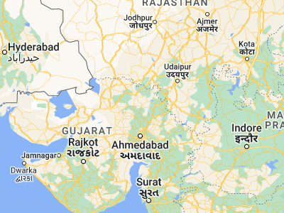 Map showing location of Kherālu (23.88534, 72.61869)