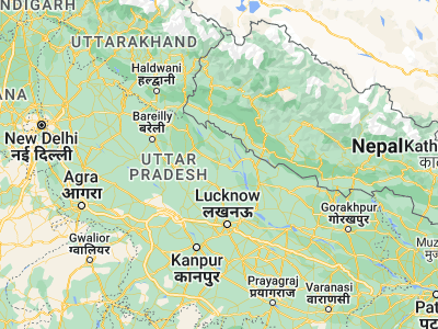 Map showing location of Kheri (27.90308, 80.79752)