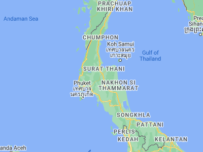 Map showing location of Khian Sa (8.84295, 99.19856)