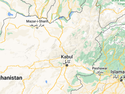 Map showing location of Khinjān (35.58908, 68.90093)