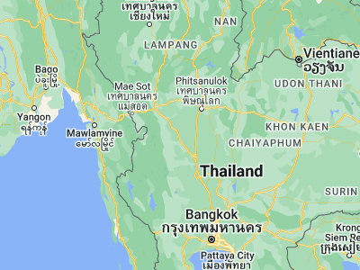 Map showing location of Khlong Khlung (16.21633, 99.71906)