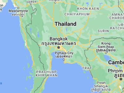 Map showing location of Khlong Sam Wa (13.83616, 100.73524)