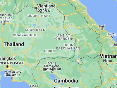 Map showing location of Kho Wang (15.36998, 104.35231)