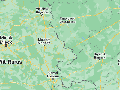 Map showing location of Khodasy (53.9266, 31.4779)