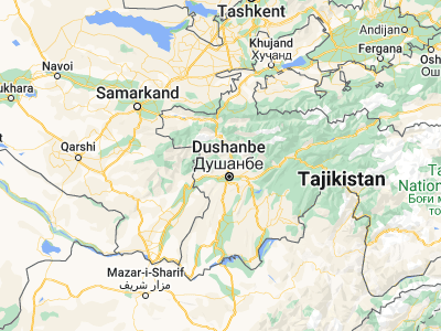 Map showing location of Khodzha-Maston (38.74457, 68.62702)