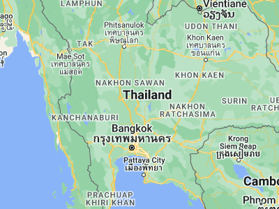Map showing location of Khok Samrong (15.0665, 100.72233)
