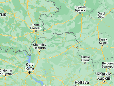 Map showing location of Kholmy (51.87096, 32.60063)