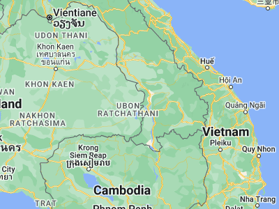 Map showing location of Khong Chiam (15.31856, 105.49506)